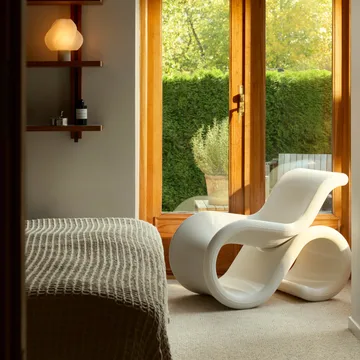 Éclair chair loungestol - Cream - Crème Atelier