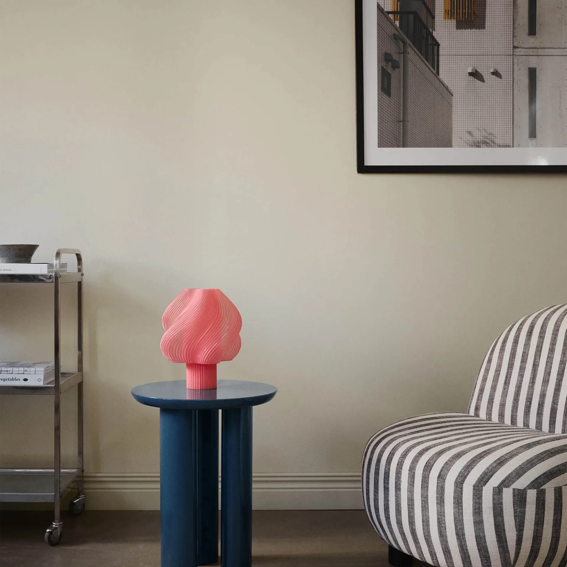 Soft Serve bordslampa, Peach sorbet, Regular, 26 cm Crème Atelier