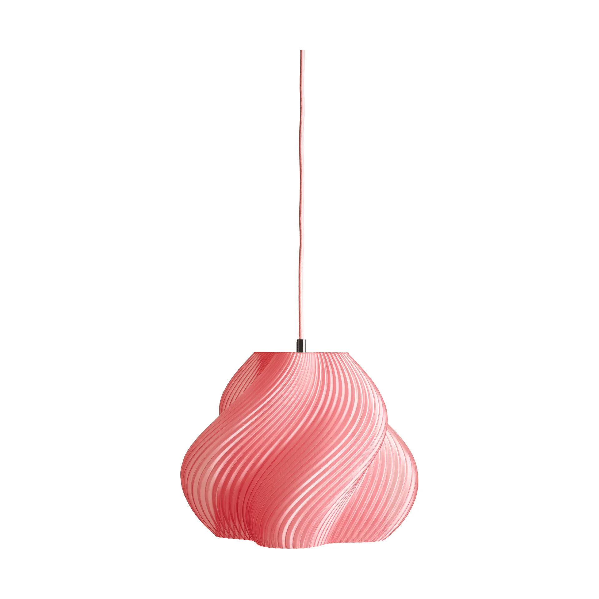 Soft Serve pendel, Peach sorbet-chrome, 02, 25 cm Crème Atelier