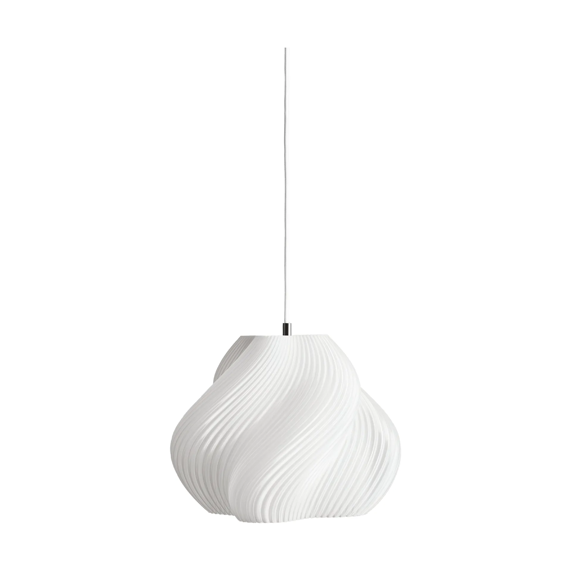 Soft Serve pendel, White-chrome, 02, 25 cm Crème Atelier
