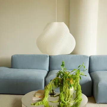 Soft Serve pendel - White-chrome, Mega, 60 cm - Crème Atelier