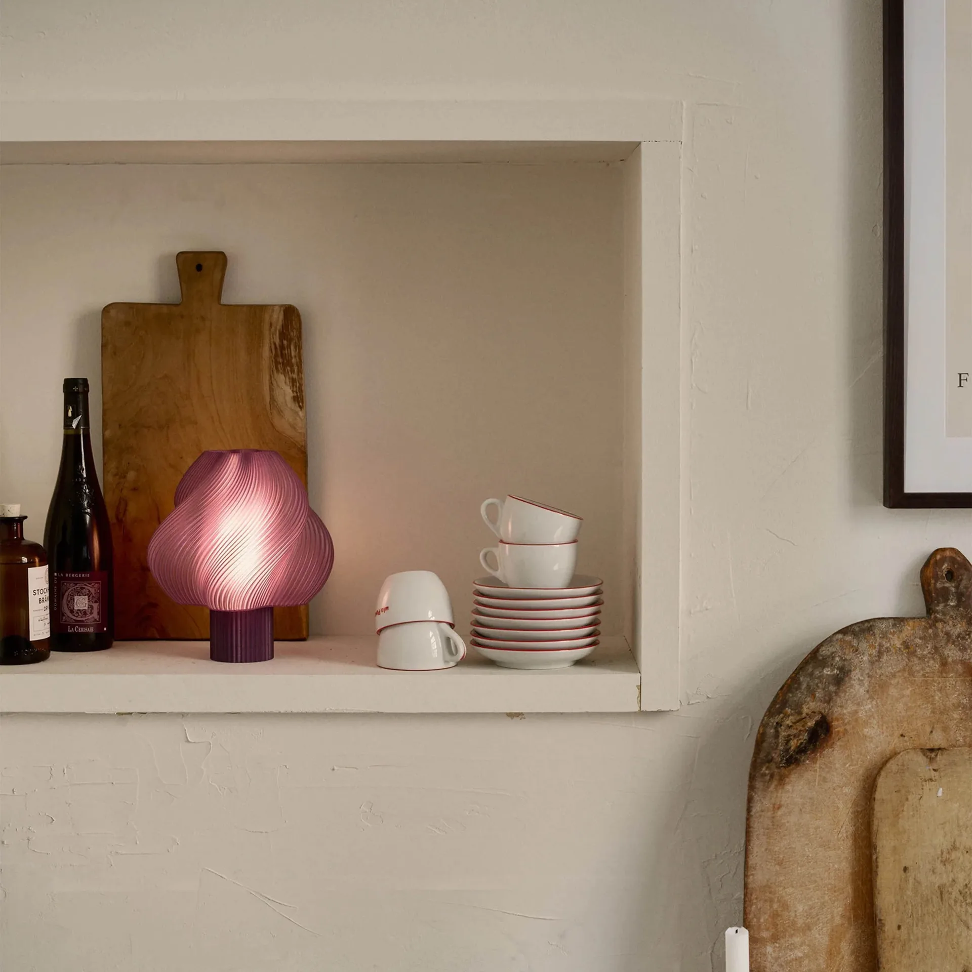 Soft Serve portabel bordslampa, Lavender sorbet, 23 cm Crème Atelier