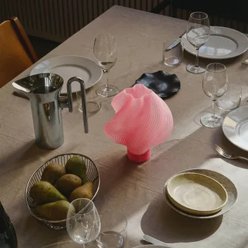 Soft Serve portabel bordslampa - Peach sorbet, 23 cm - Crème Atelier