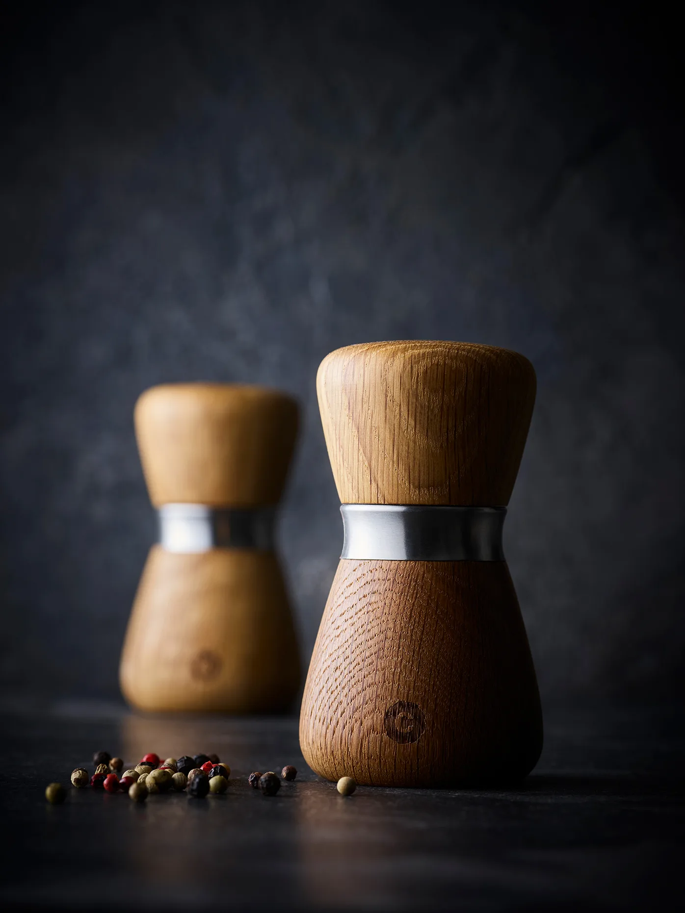 Kyoto kryddkvarn, Natural, FSC oak, 10 cm Crushgrind