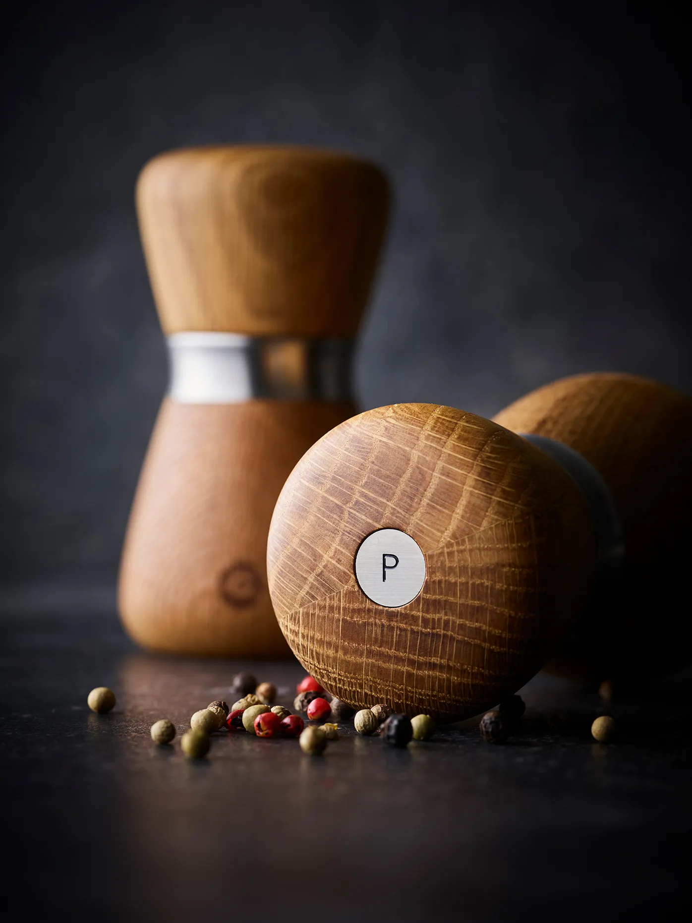 Kyoto kryddkvarn, Natural, FSC oak, 10 cm Crushgrind