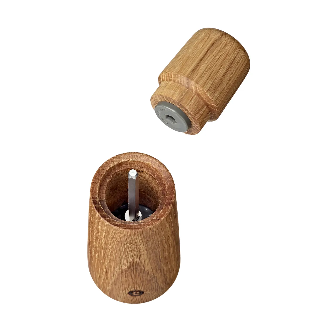 Stockholm kryddkvarn, Natural, FSC oak, 11 cm Crushgrind
