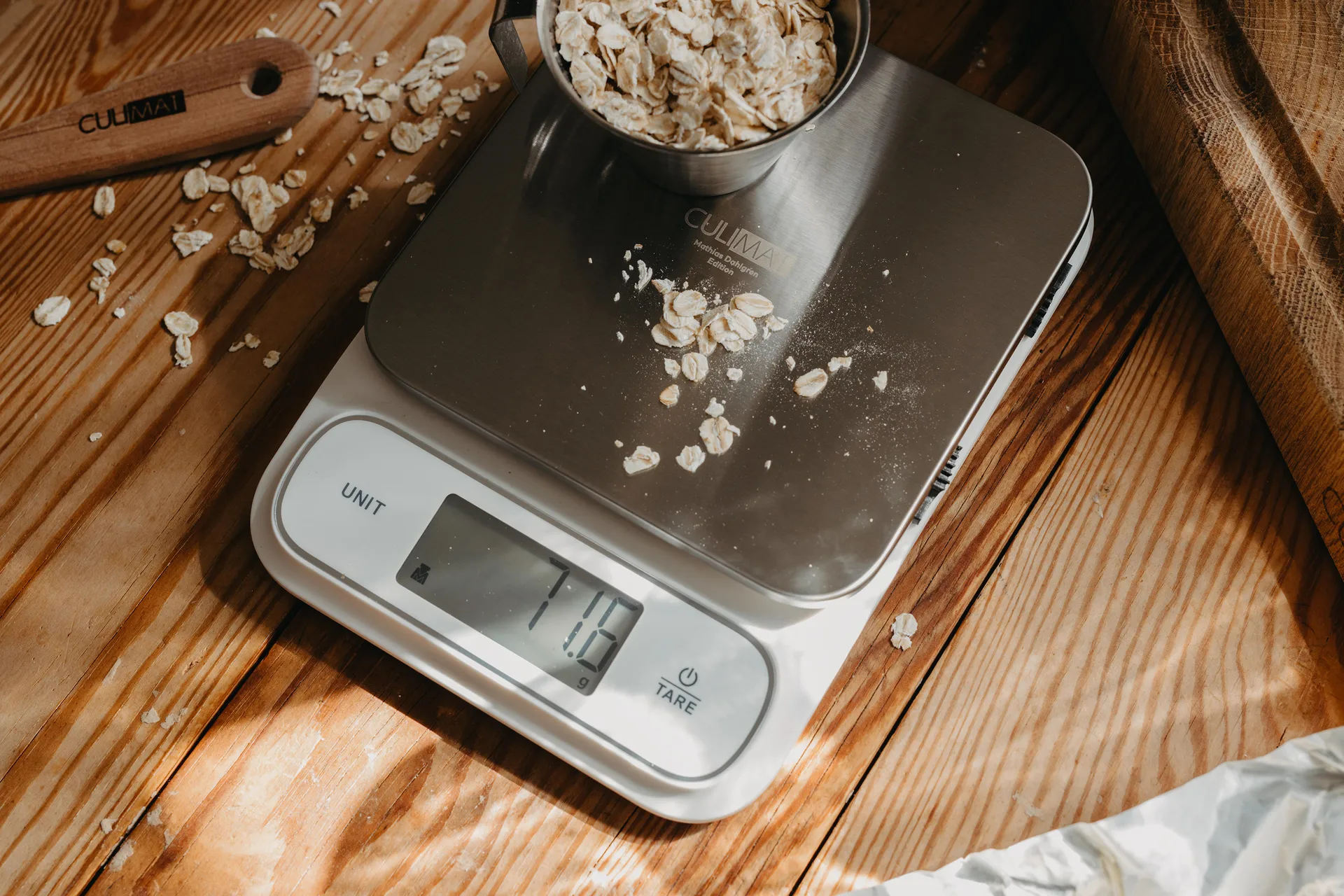 Digital köksvåg vattentät, Vit-silver Culimat