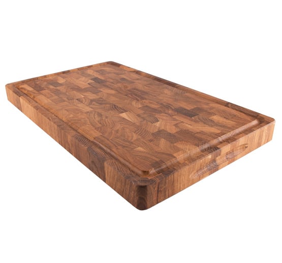 Culimat Skärbräda Ek Stavlimmad med ränna 50x30 cm | Skandinavisk Design | Skärbrädor | Brun