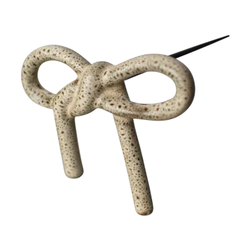 Bow blomdekoration - Beige - DBKD