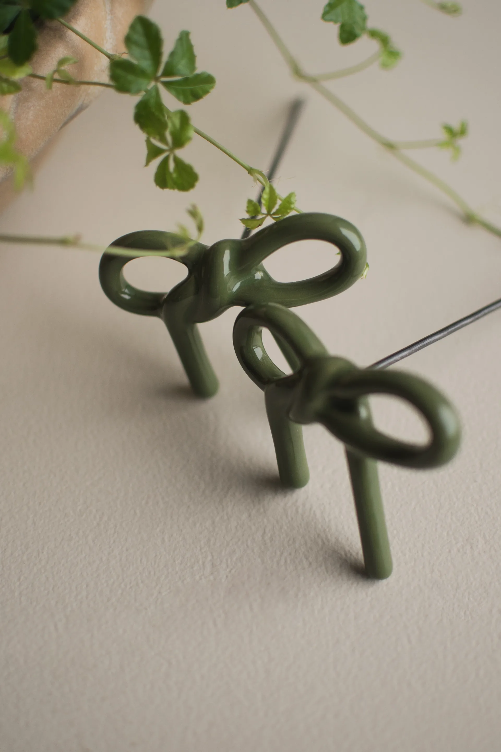 Bow blomdekoration, Shiny green DBKD