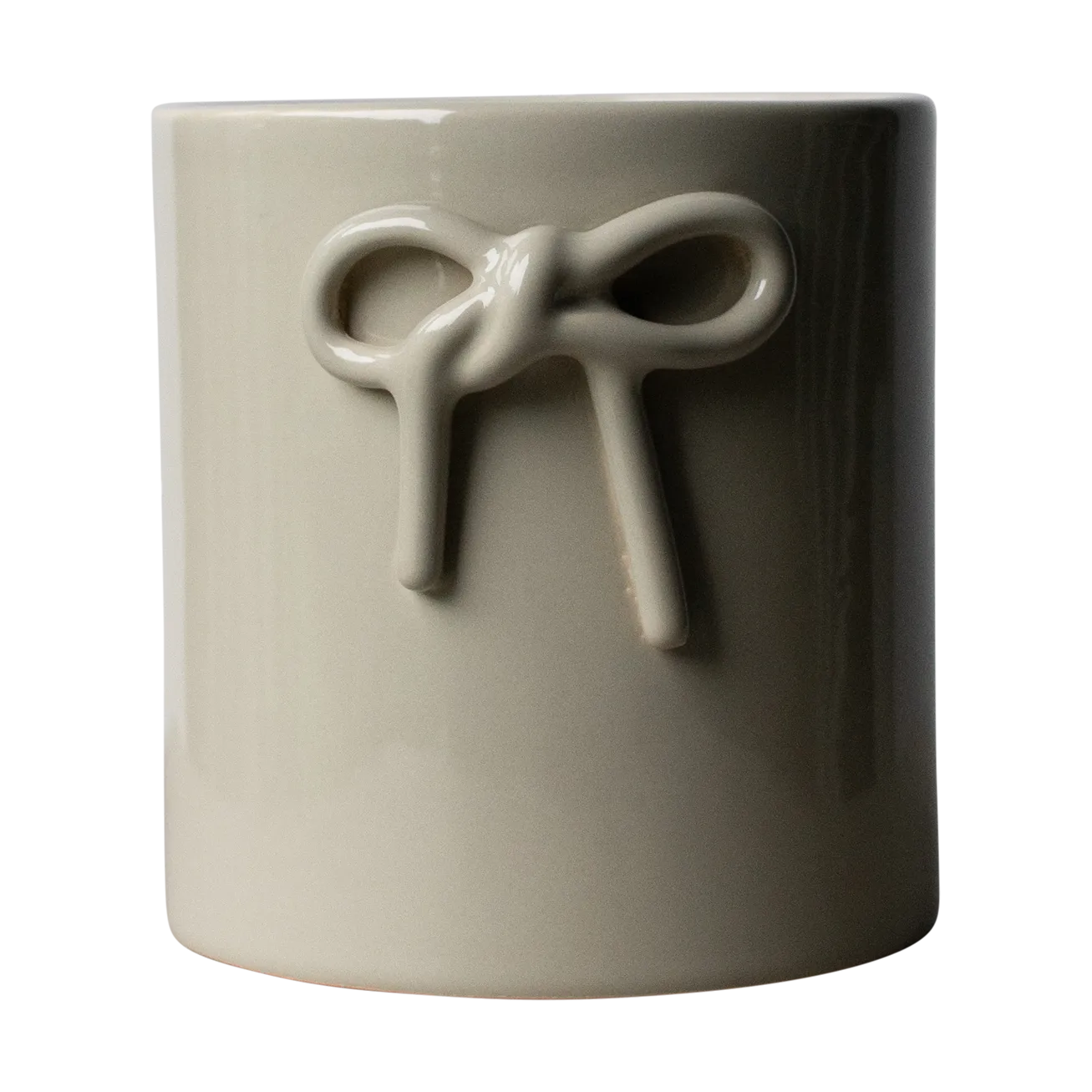 Bow kruka Ø14 cm, Shiny mole DBKD