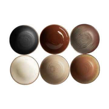 Bowl skål Ø12 cm 6-pack - Multi - DBKD