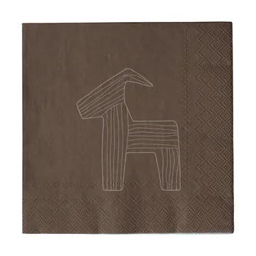 Bruse pappersservett 33x33 cm 20-pack - Brown - DBKD