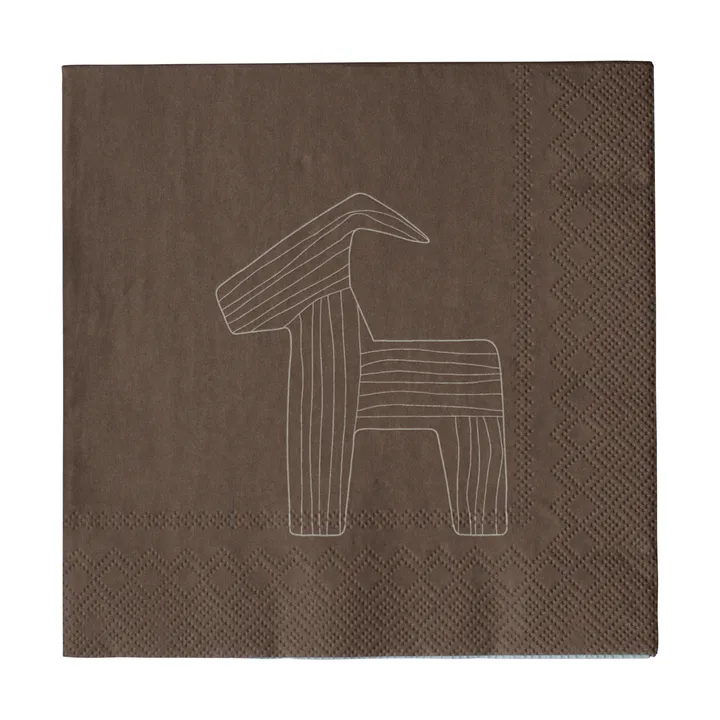 Bruse pappersservett 33x33 cm 20-pack - Brown - DBKD