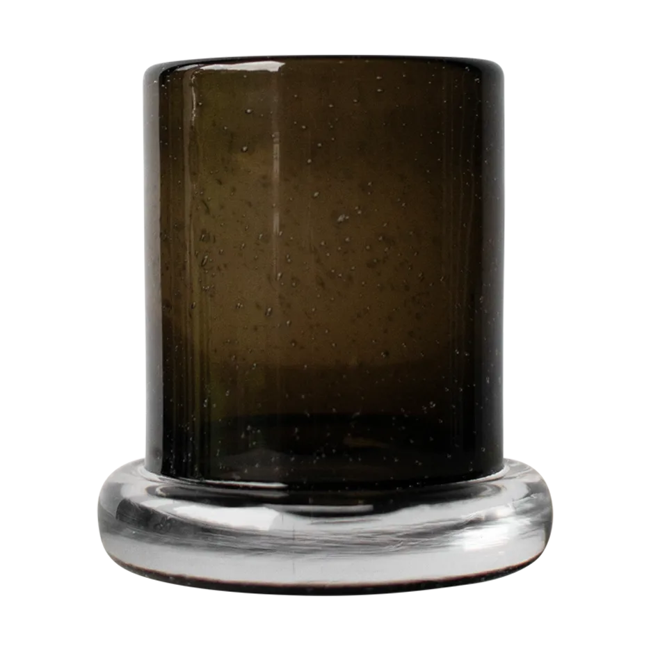 Bubble ljuslykta Ø10 cm, Brown DBKD