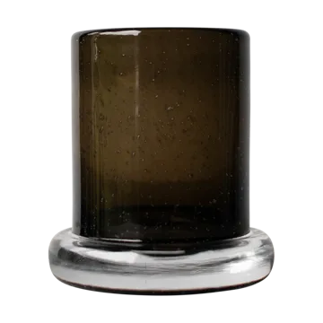 Bubble ljuslykta Ø10 cm - Brown - DBKD