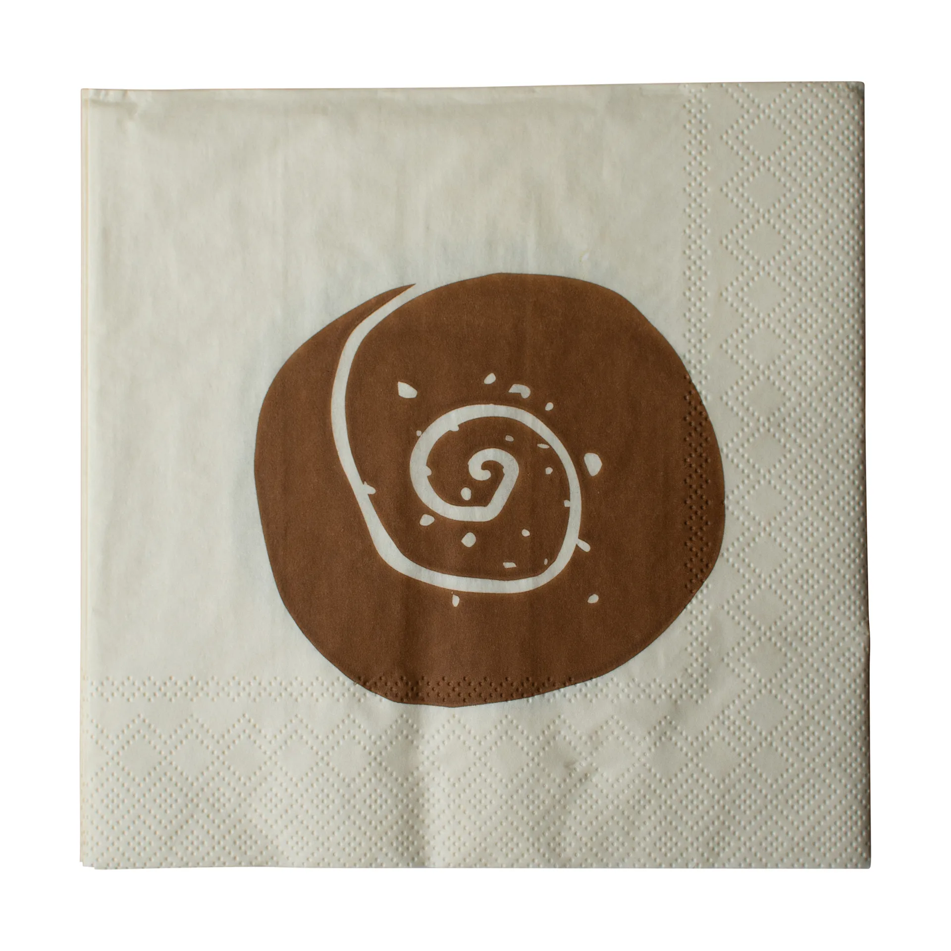Bulle pappersservett 20-pack, Creme-Brown, 33x33 cm DBKD