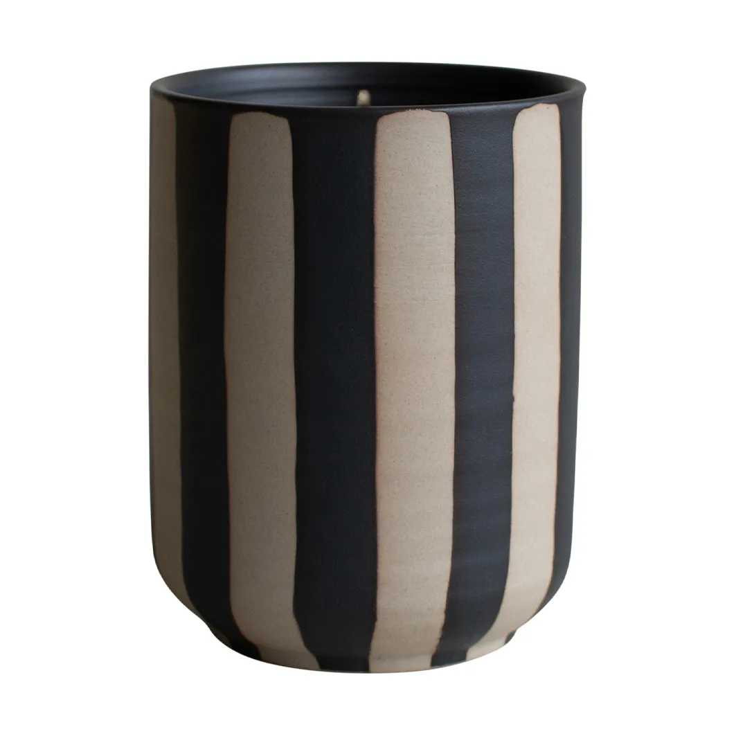 Burn doftljus 60 h, Stripe black