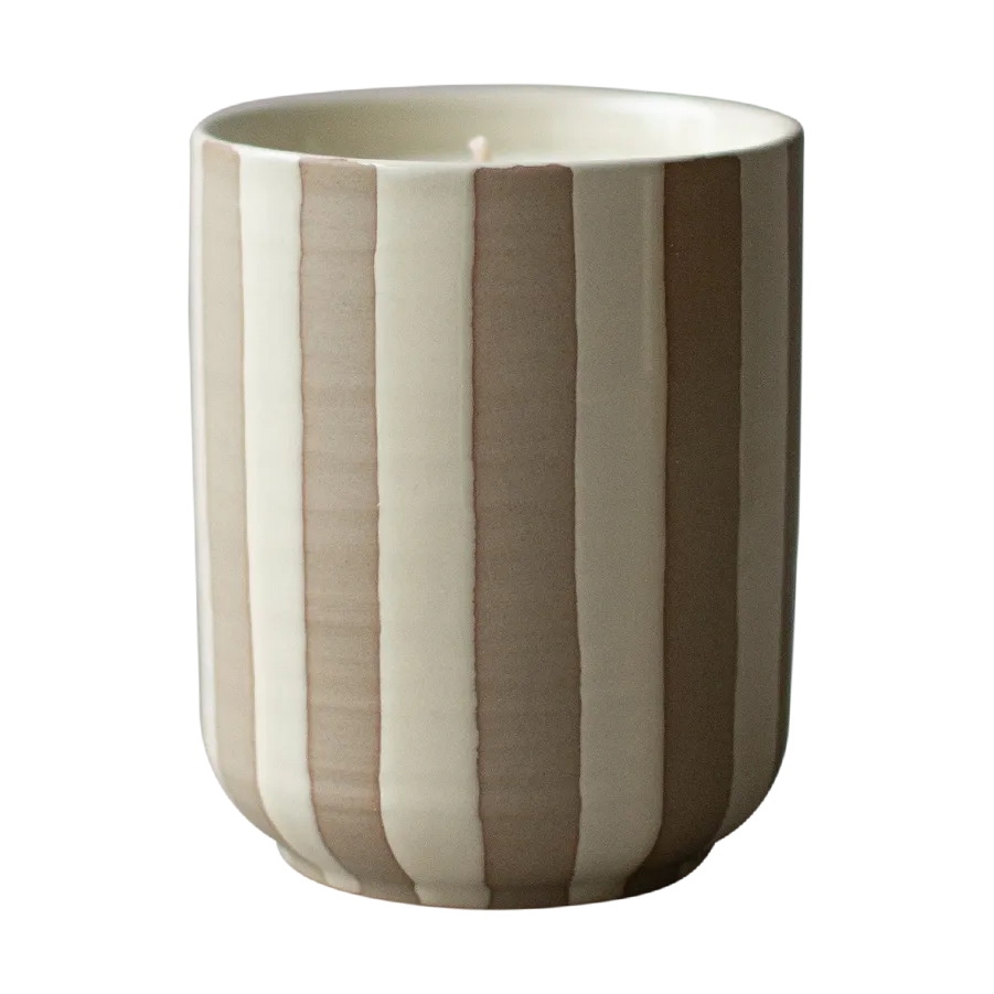 Burn doftljus 60 h, Stripe creme DBKD