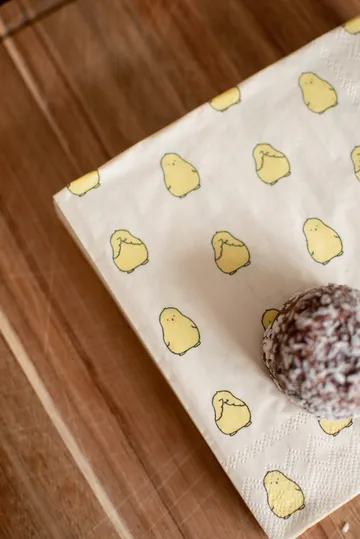 Chubby chicken pappersservett 20-pack - Yellow, 33x33 cm - DBKD