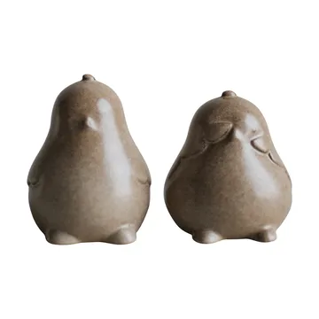 Chubby chicken påskdekoration 2-pack - Beige - DBKD