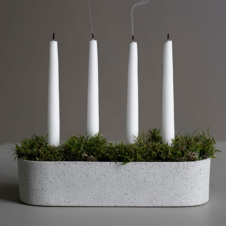 Clay Candle adventsljusstake - Sand - DBKD