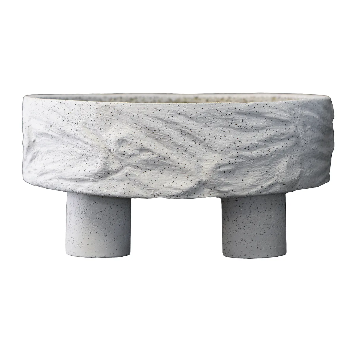 DBKD Clay plate tallrik på ben Ø25 cm Sand