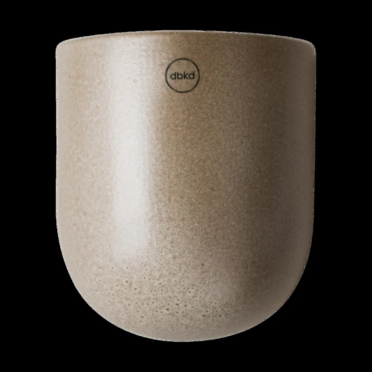 DBKD Cut vägghängd kruka beige Large 17 cm