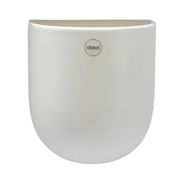 Cut vägghängd kruka vit - large - DBKD