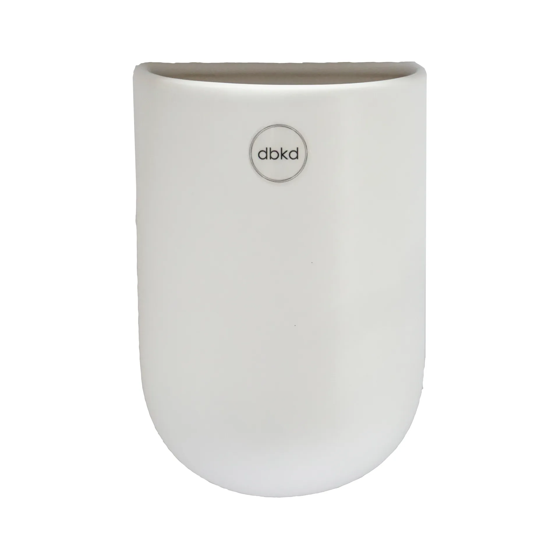 Cut vägghängd kruka vit, medium DBKD