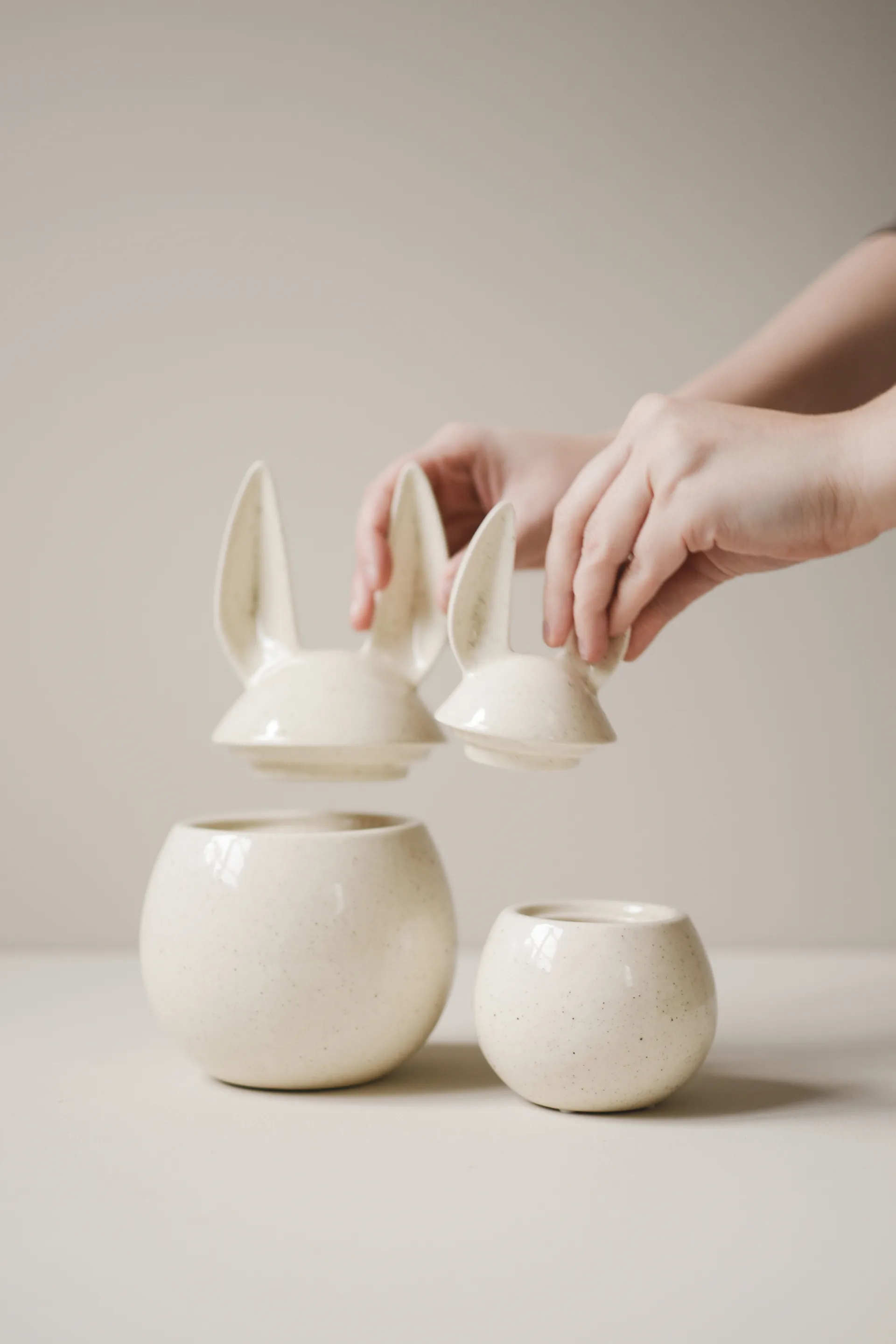 DBKD Eating rabbit skål liten, Vanilla DBKD