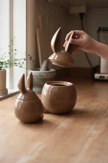 DBKD Eating rabbit skål stor - Shiny nougat - DBKD