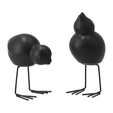 DBKD Swedish Birds påskdekoration 2-pack - Black - DBKD