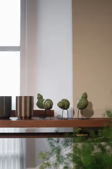 DBKD Swedish Birds påskdekoration 2-pack - Shiny green - DBKD