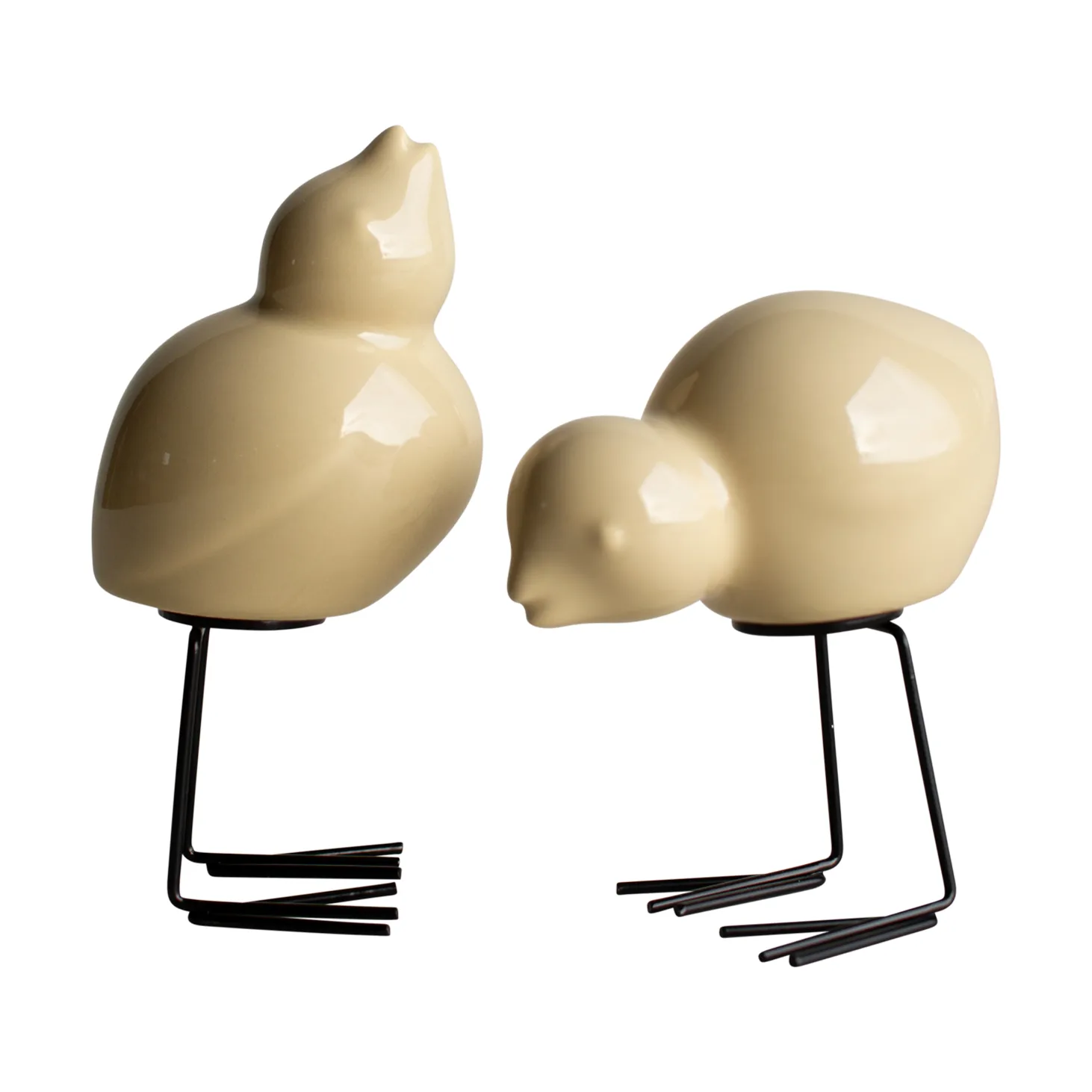 DBKD Swedish Birds påskdekoration 2-pack, Shiny yellow DBKD