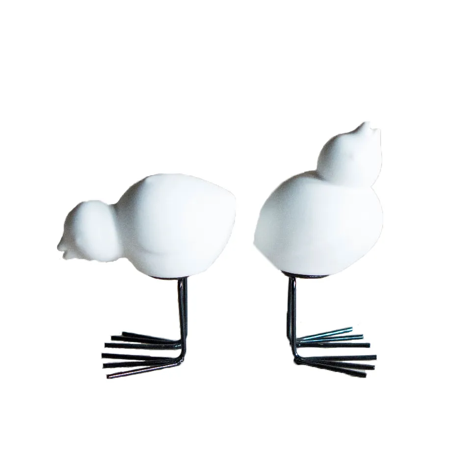 DBKD DBKD Swedish Birds påskdekoration 2-pack White
