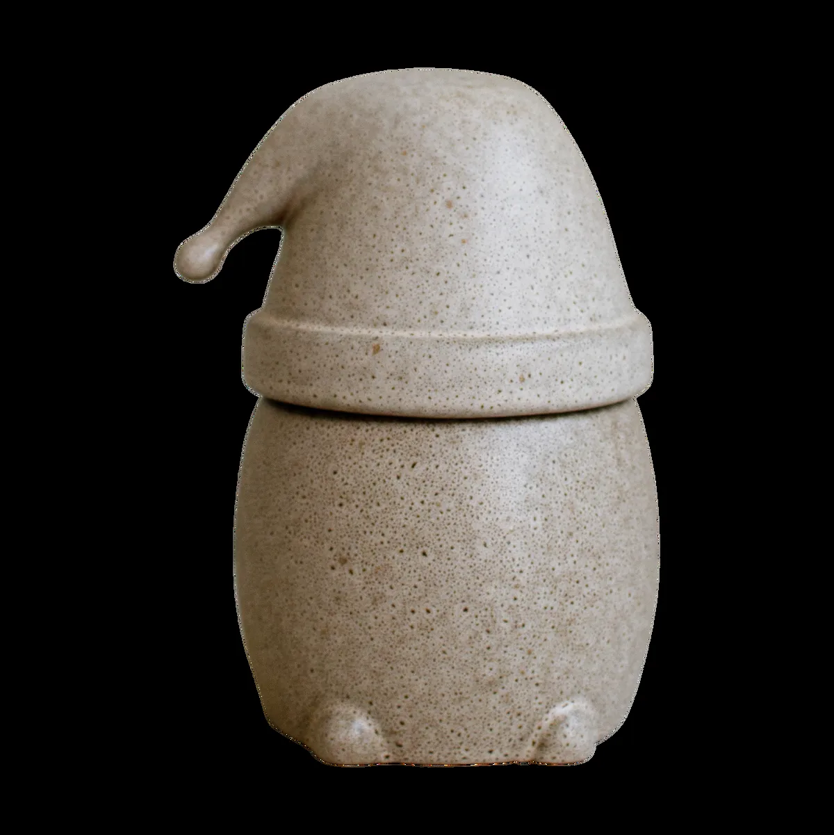 DBKD Eating Santa skål med lock stor Beige