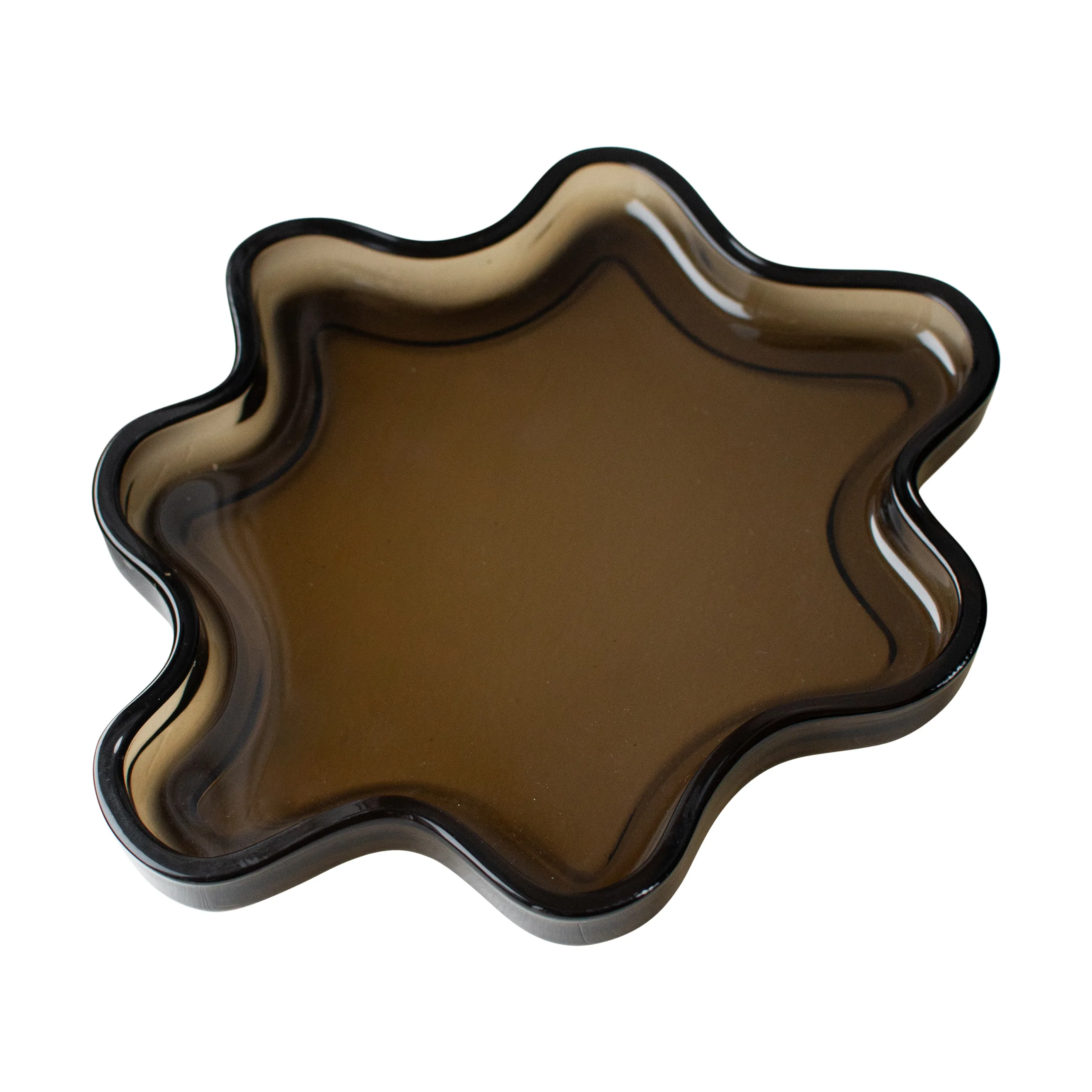 Filter dekorationsbricka, Brown, Ø22x2 cm