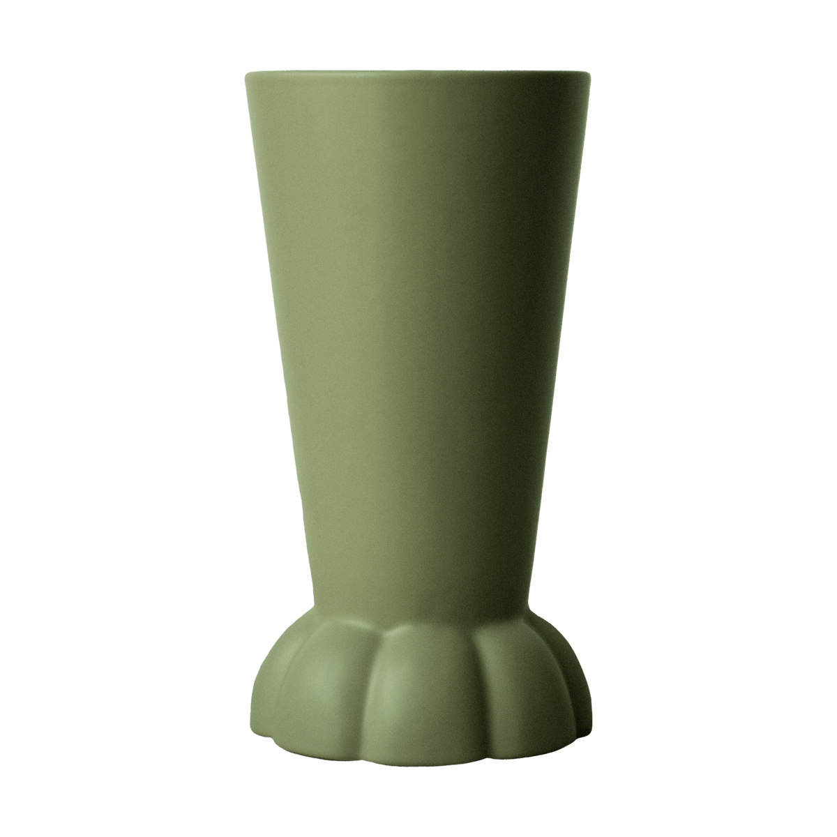 DBKD Flora vas 22 cm Green | Skandinavisk Design | Vaser | Grön