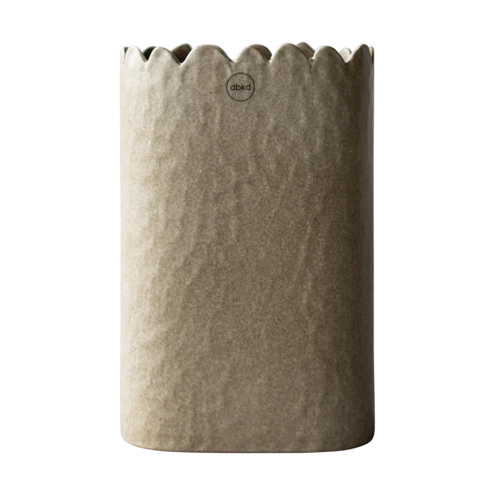 Flowery vas 20 cm, Beige DBKD