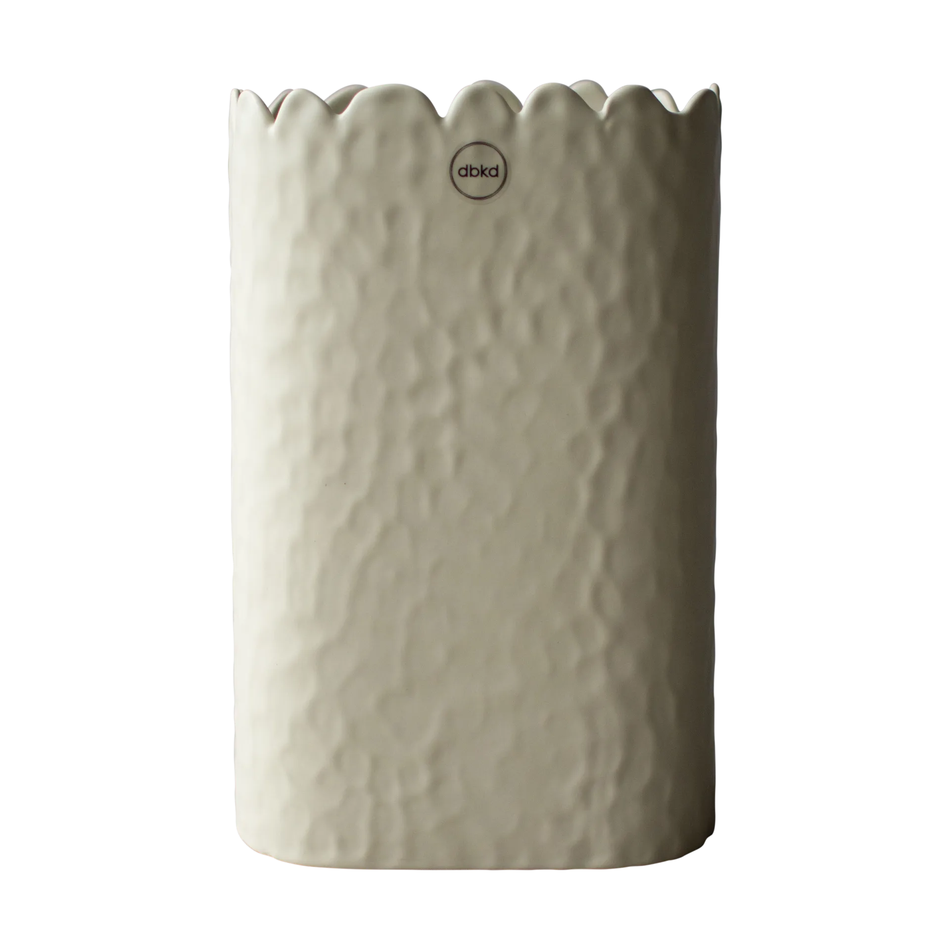 Flowery vas 20 cm, Creme DBKD