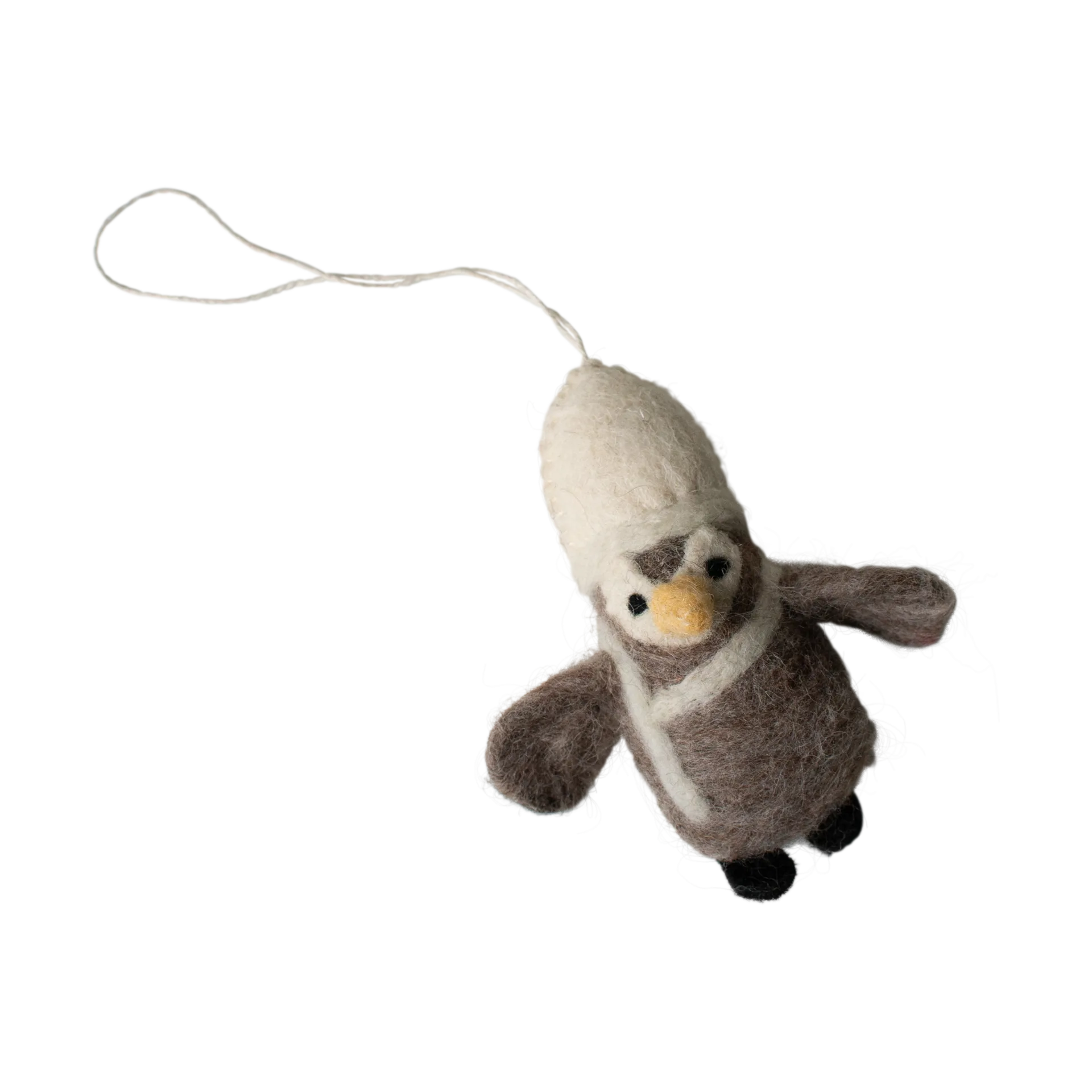 Hanging penguin dekorationshänge, Beige-white DBKD