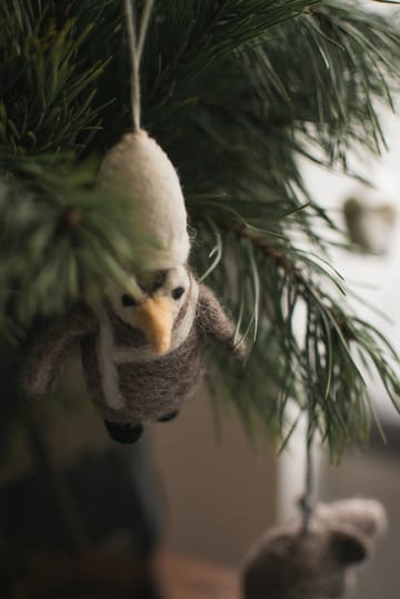 Hanging penguin dekorationshänge - Beige-white - DBKD