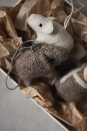 Hanging pig dekorationshänge - Beige - DBKD