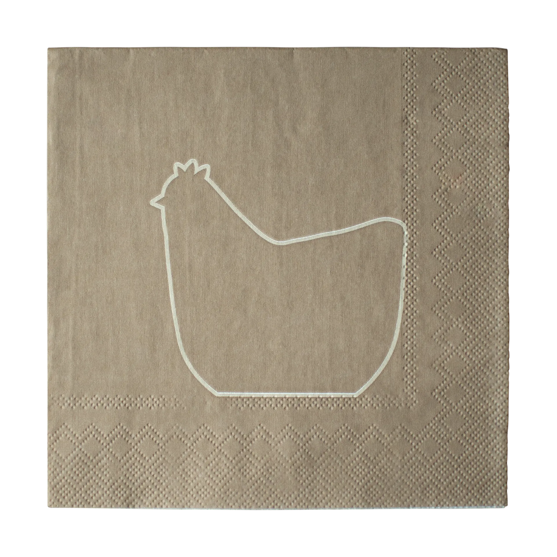 Happy hen pappersservett 33x33 cm 20-pack, Brown DBKD