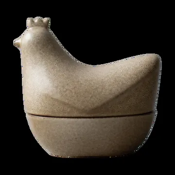 Happy hen skål - Beige - DBKD