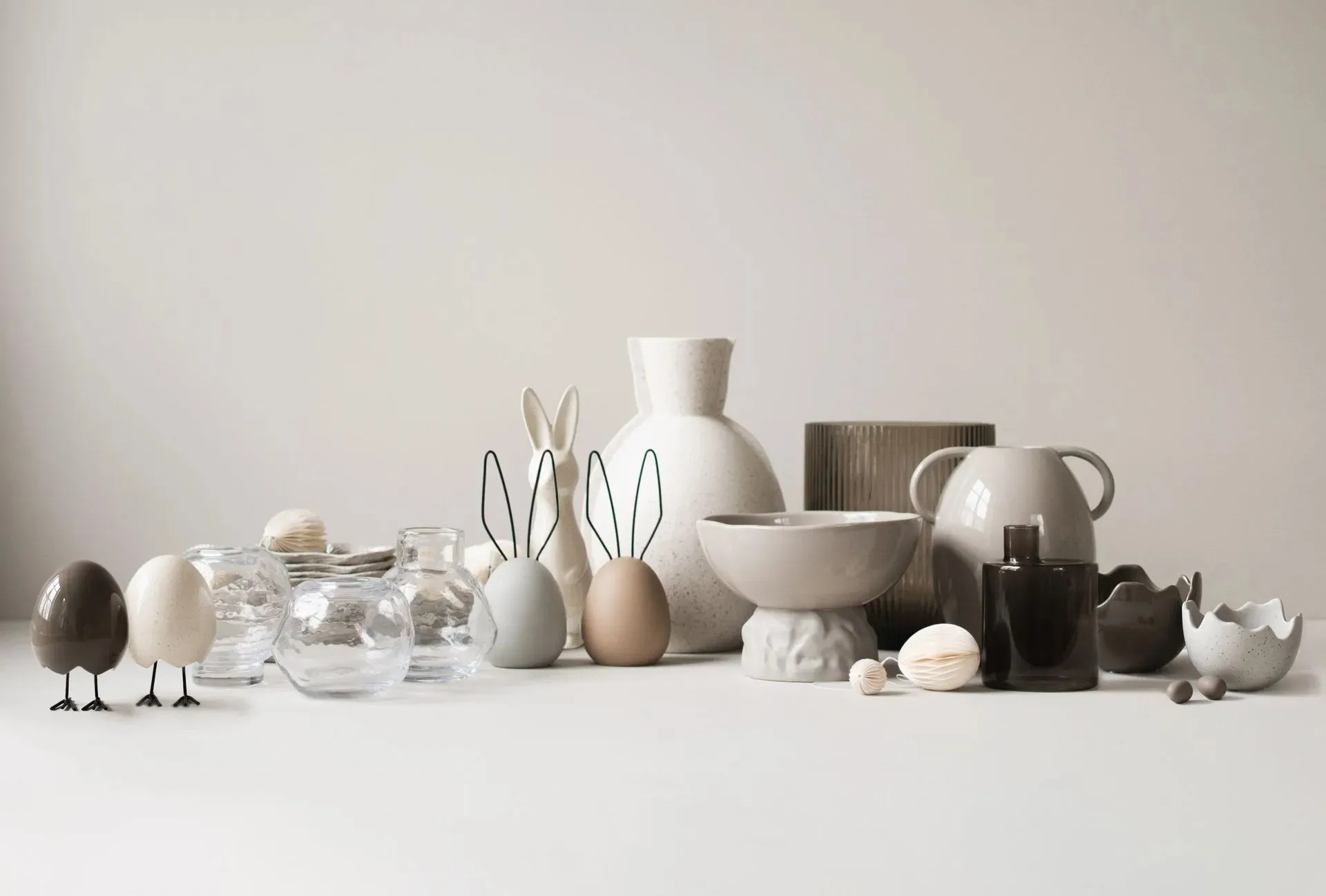 Hare påskdekoration H20 cm, Greige DBKD