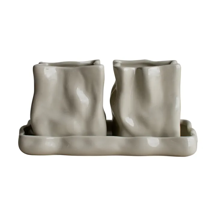 Herb kruka 3 delar - Creme - DBKD