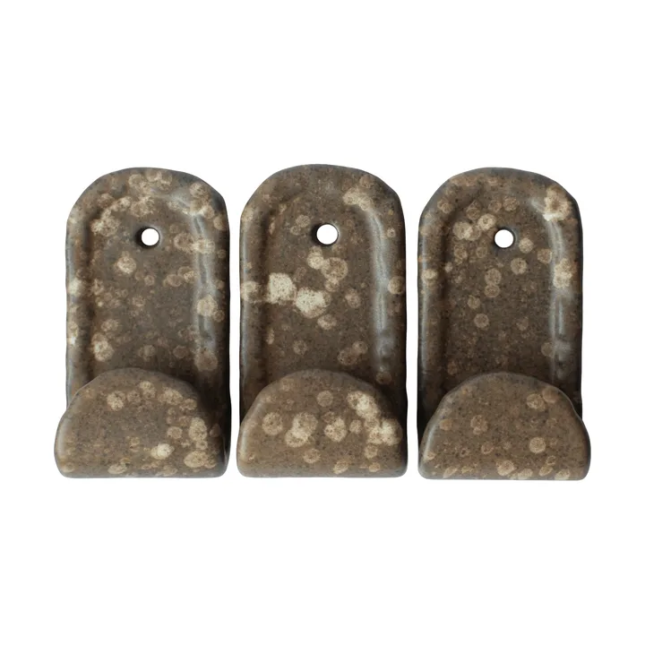 Hook krokar 3-pack - Brown dot - DBKD