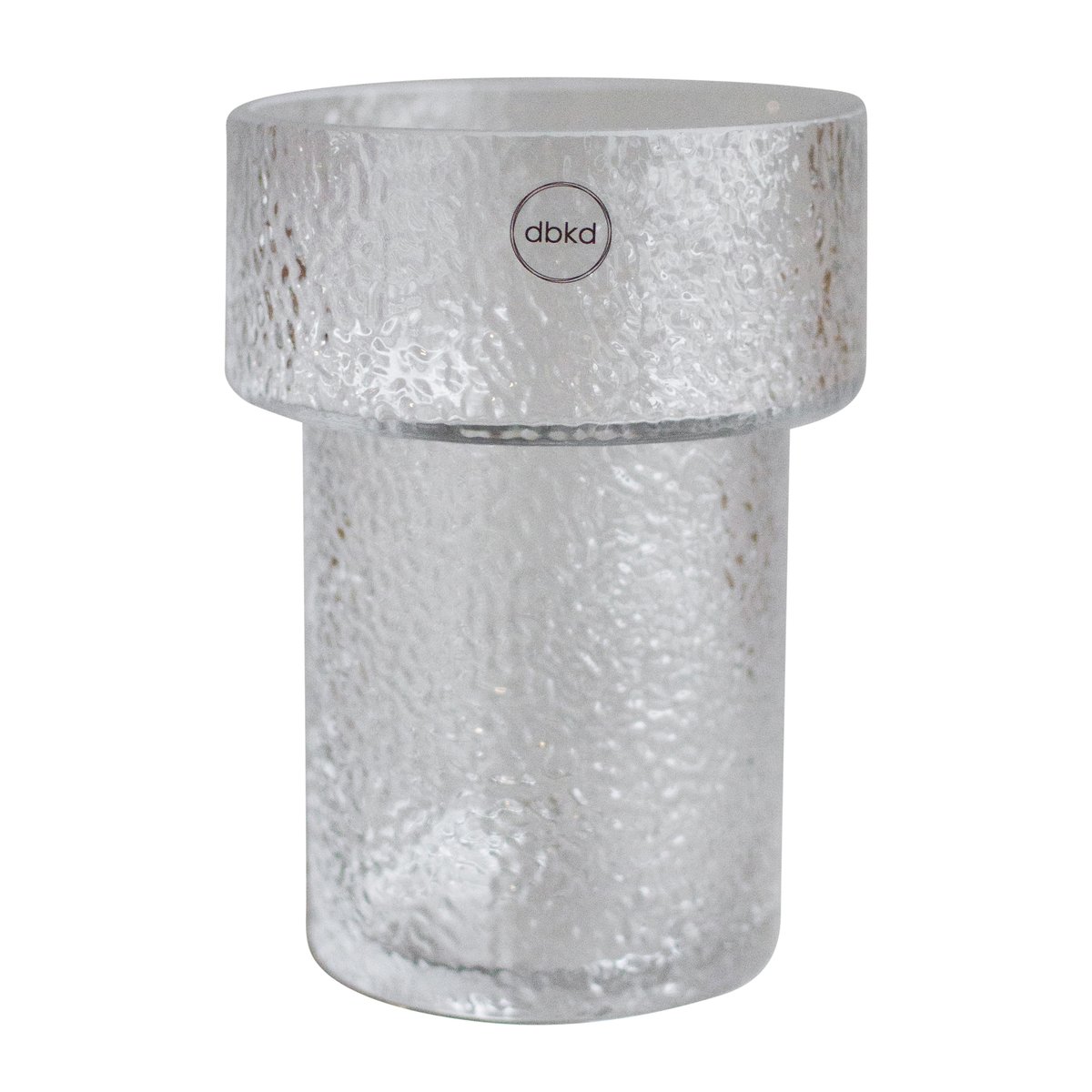 DBKD Keeper glasvas struktur 17 cm | Skandinavisk Design | Vaser | Transparent